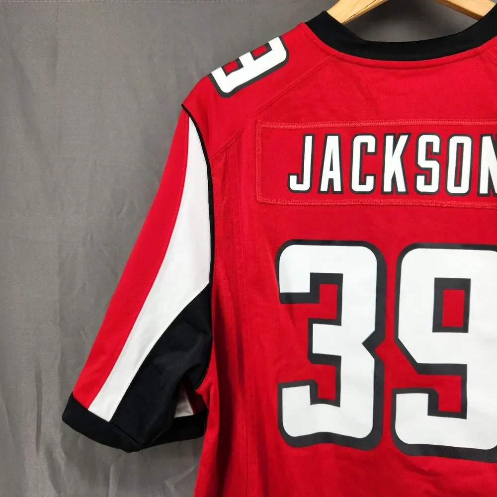 Atlanta Falcons Jersey Mens Large Red NFL Football Nike On Field Steven Jackson